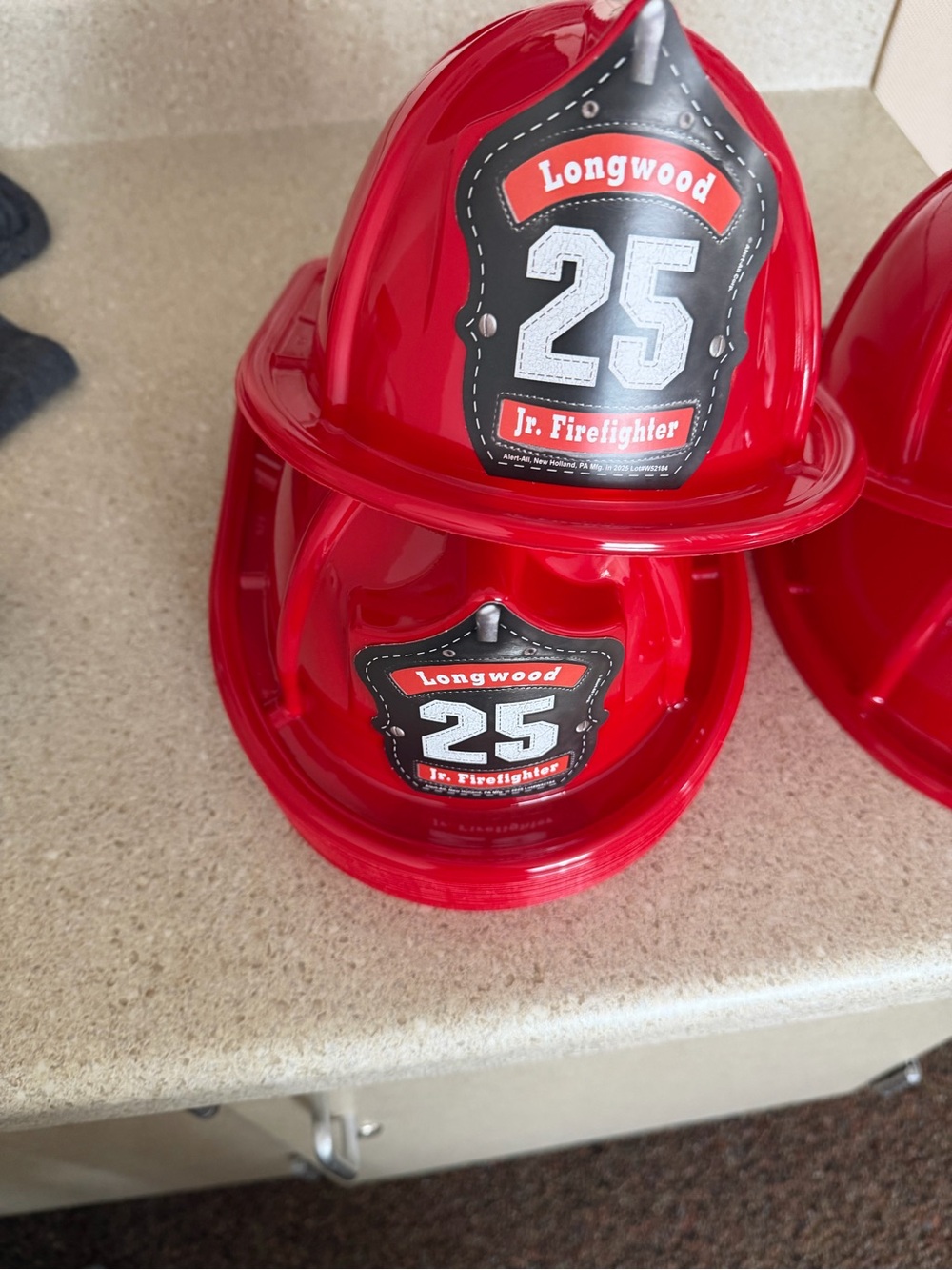 Community Helpers ~ Jr. Firefighter Hats - Red (Lot of 25)